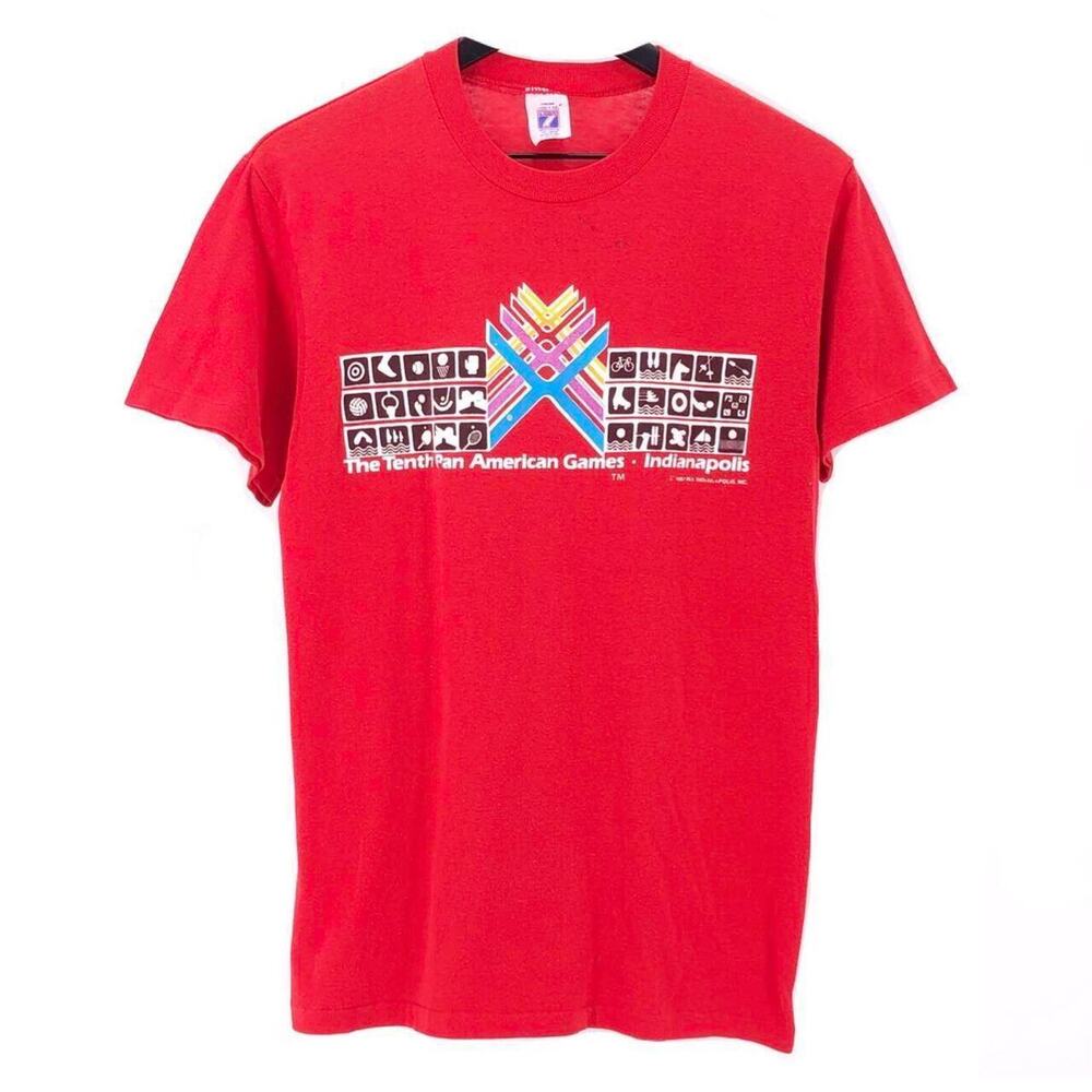 80s Pan American Games Indianapolis graphic tshirt 1980s vintage